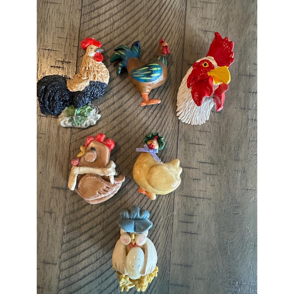 Grandma core 90s vintage kitchen magnets‎ for a country Chicken Roosters